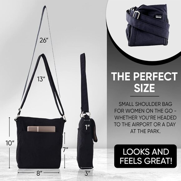 Crossbody Travel Purse with RFID Blocking Pocket and Lifetime Recovery Service. - Picture 8 of 8